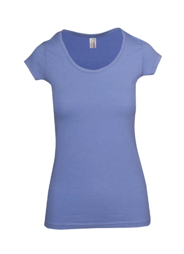 Picture of RAMO, Ladies Marl Scoop Neck T-Shirt